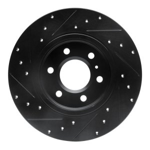 Buick TERRAZA Brake Rotor (1) - Rear Right - R1 Concepts - Drilled & Slotted - Black - 2006